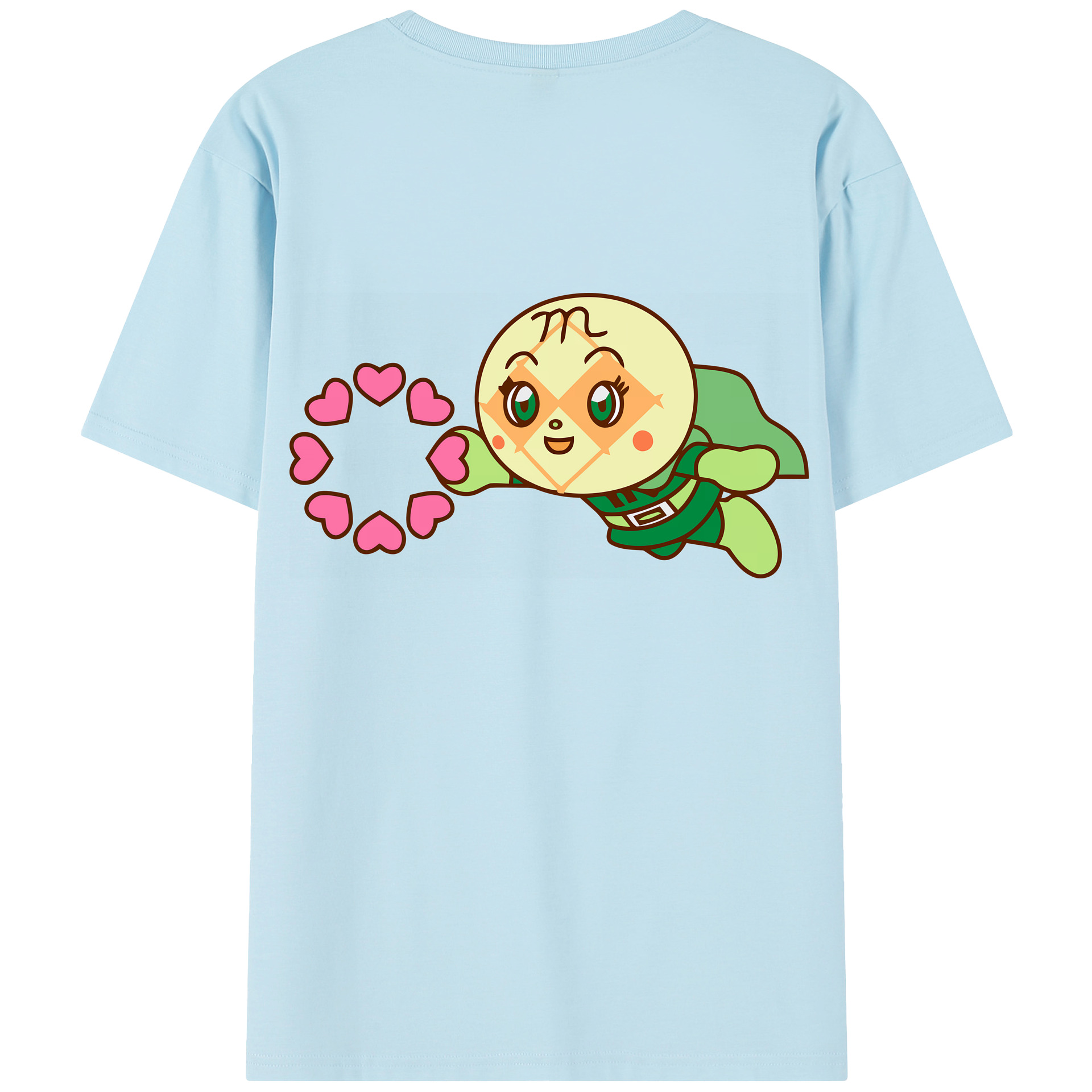 （画像用） アンパンマン Anpanman 綿100％半袖Tシャツ（背面プリント）
